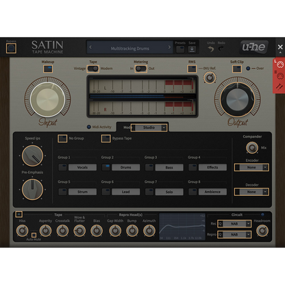 Satin’s MIDI learn screen for quick controller assignment