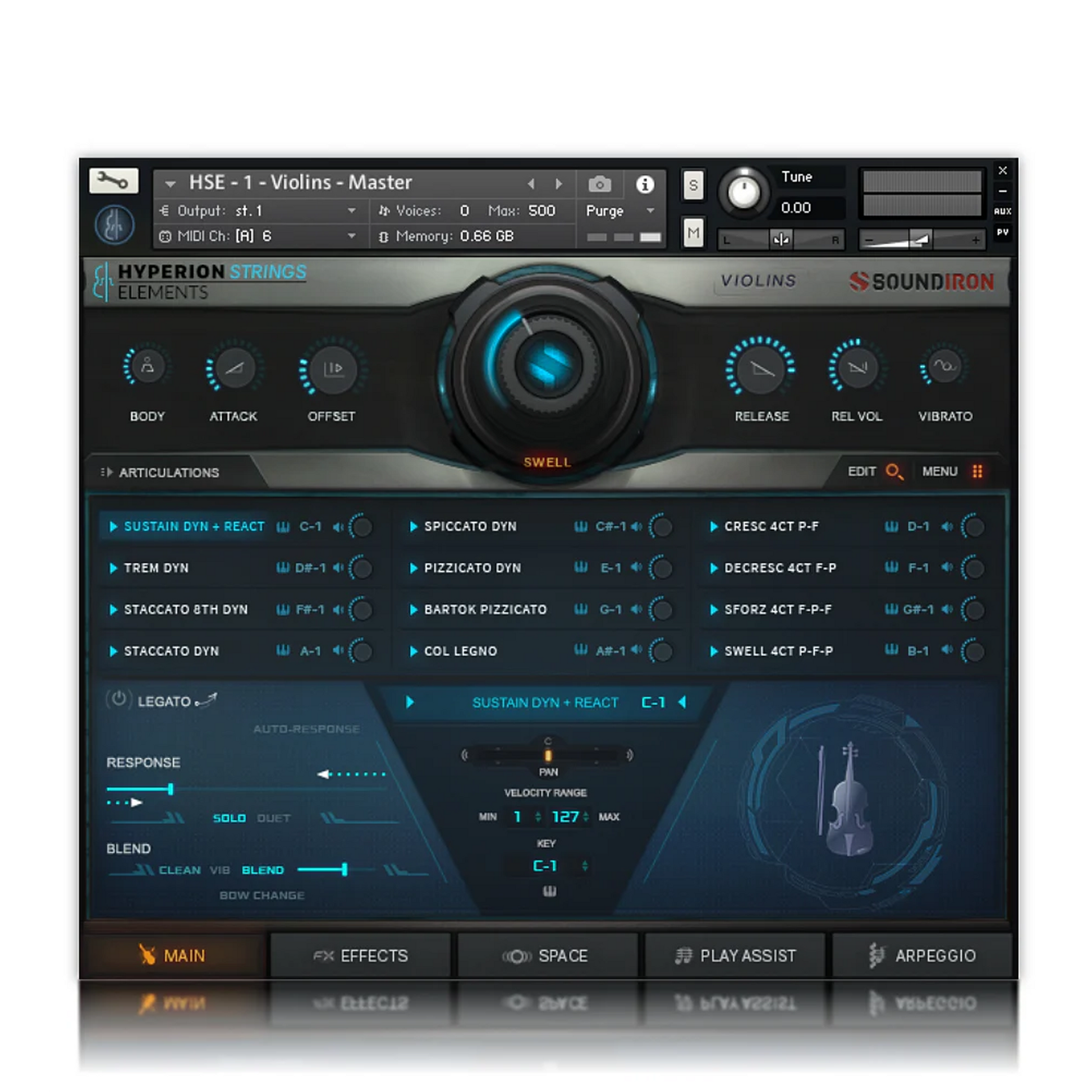 Hyperion Strings Elements