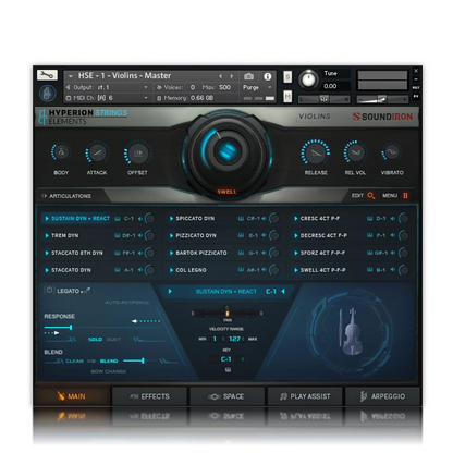 Hyperion Strings Elements