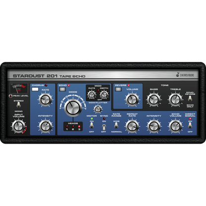 Stardust 201 Tape Echo interface in blue