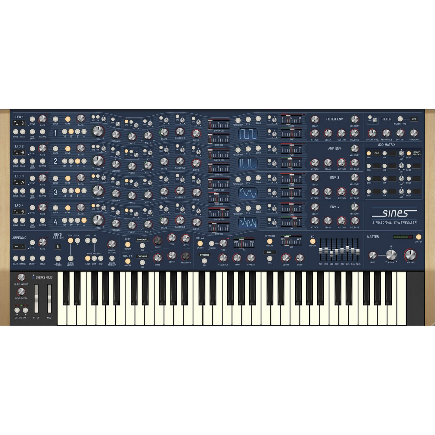 Sines Synthesizer interface
