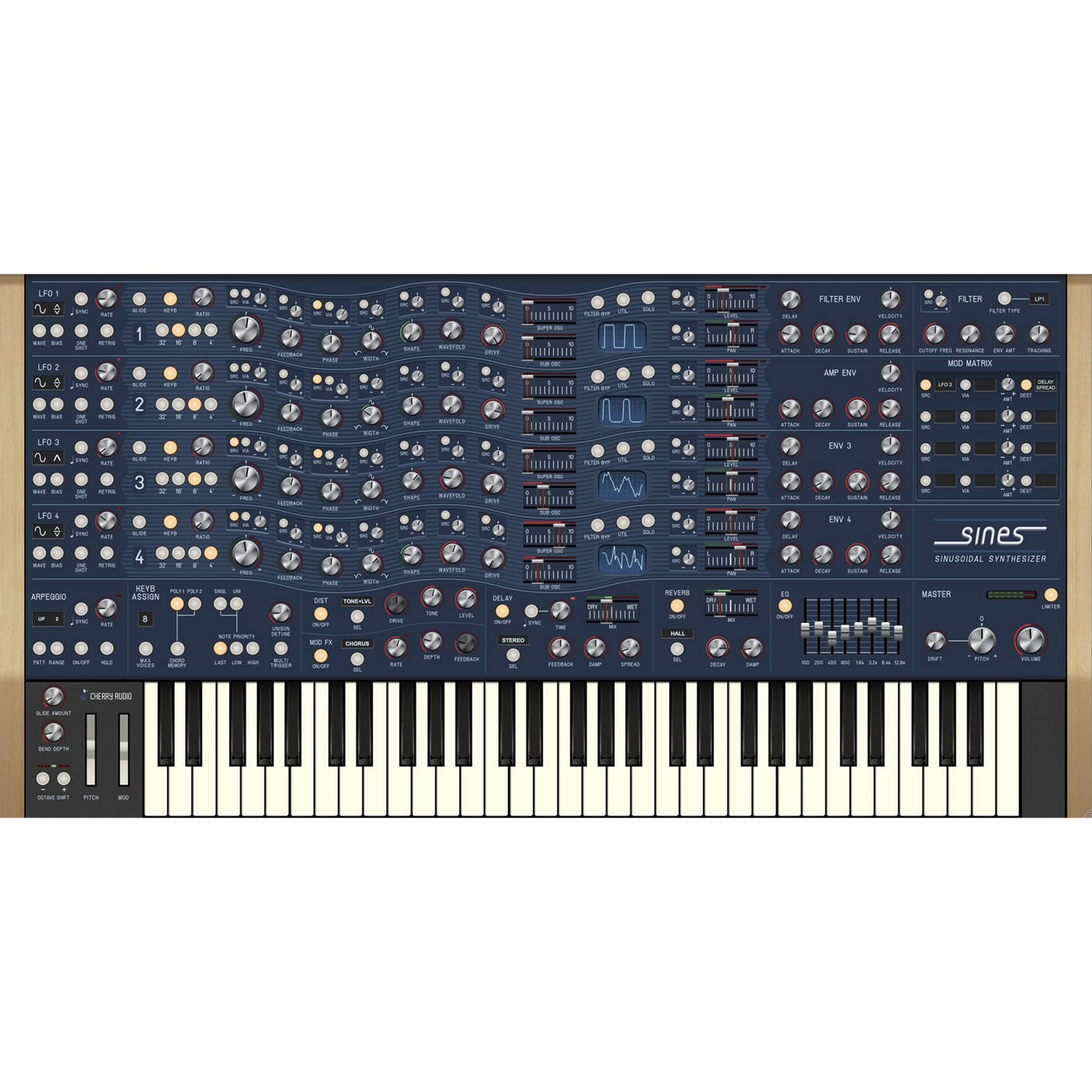 Sines Synthesizer interface
