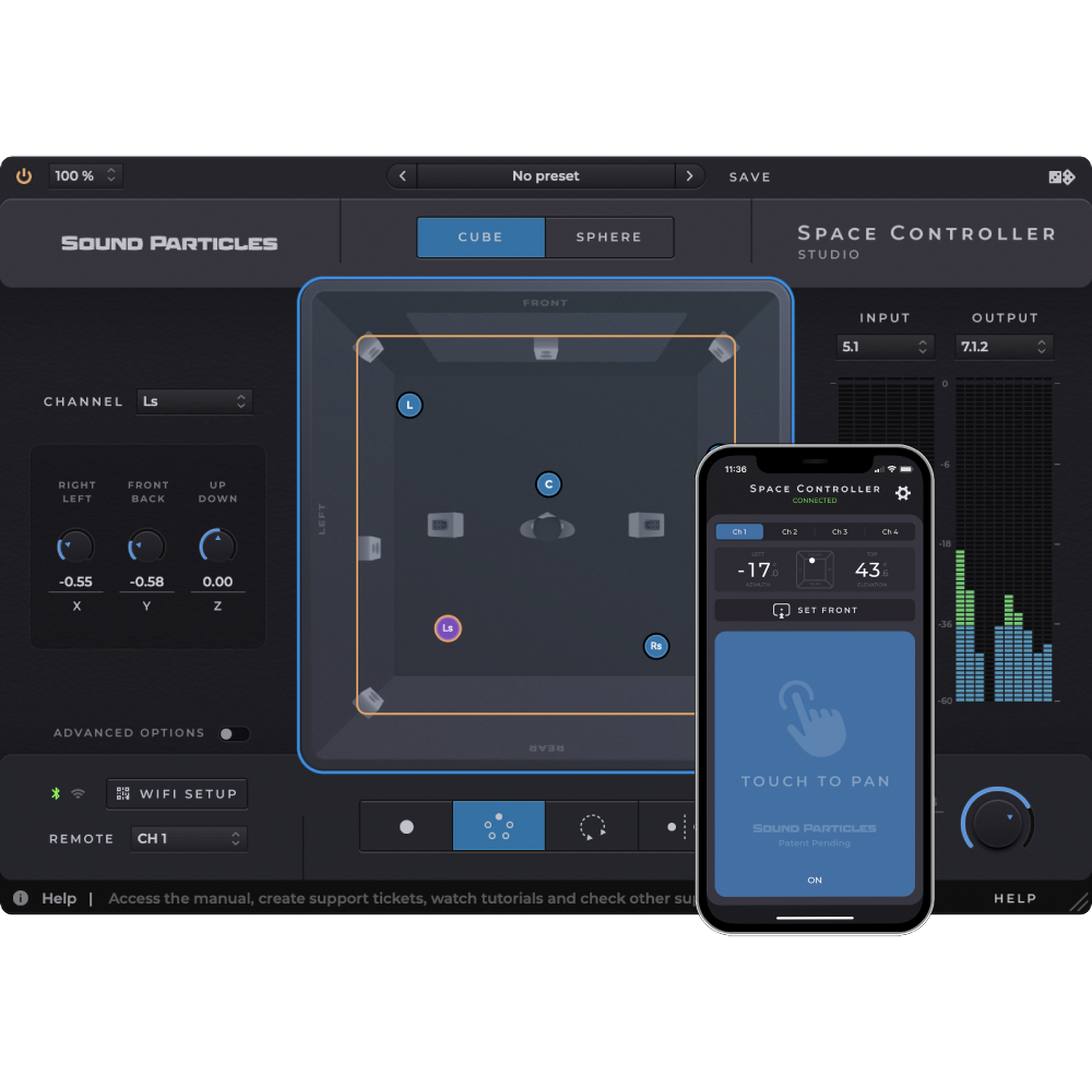 Space Controller setup