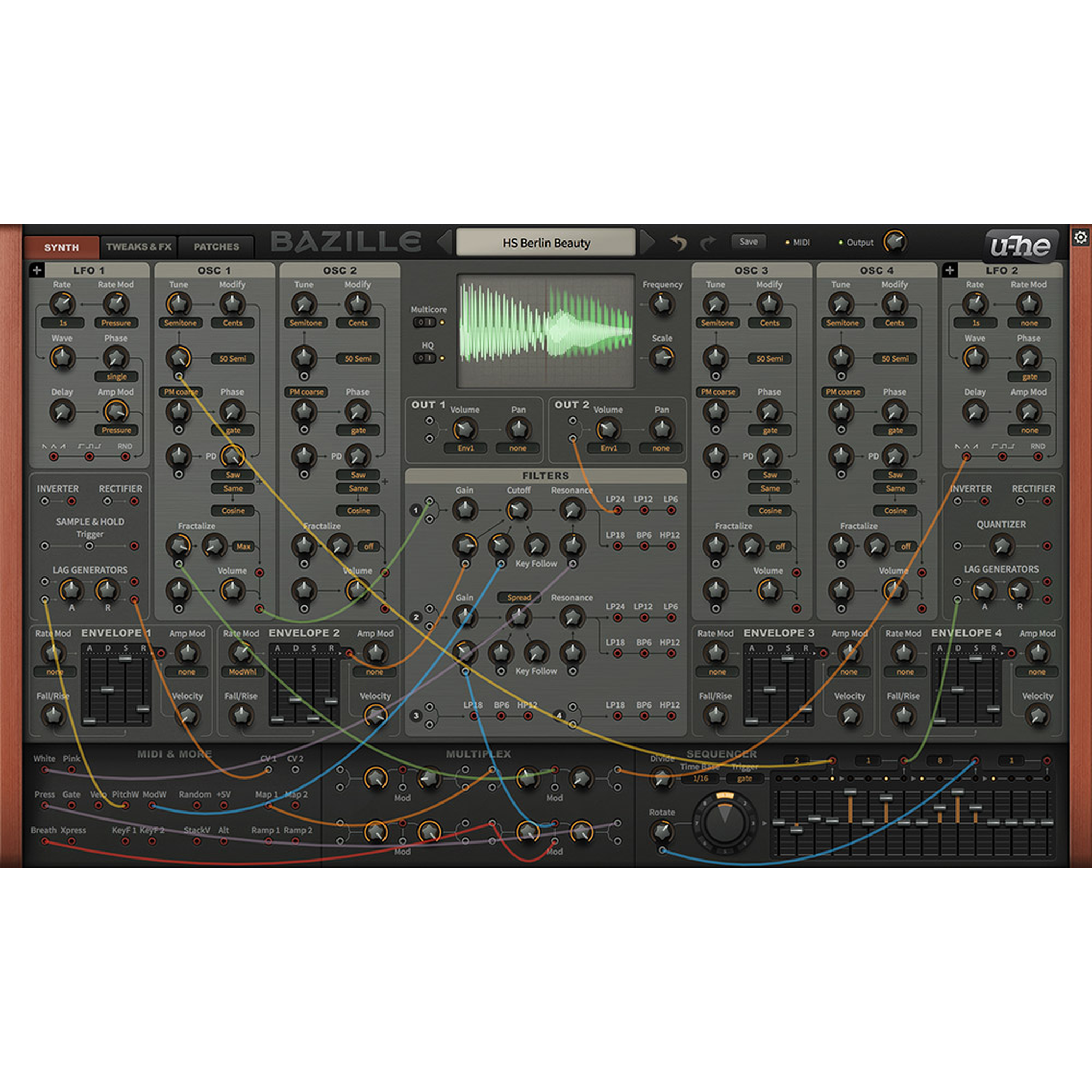 Bazille Main Interface