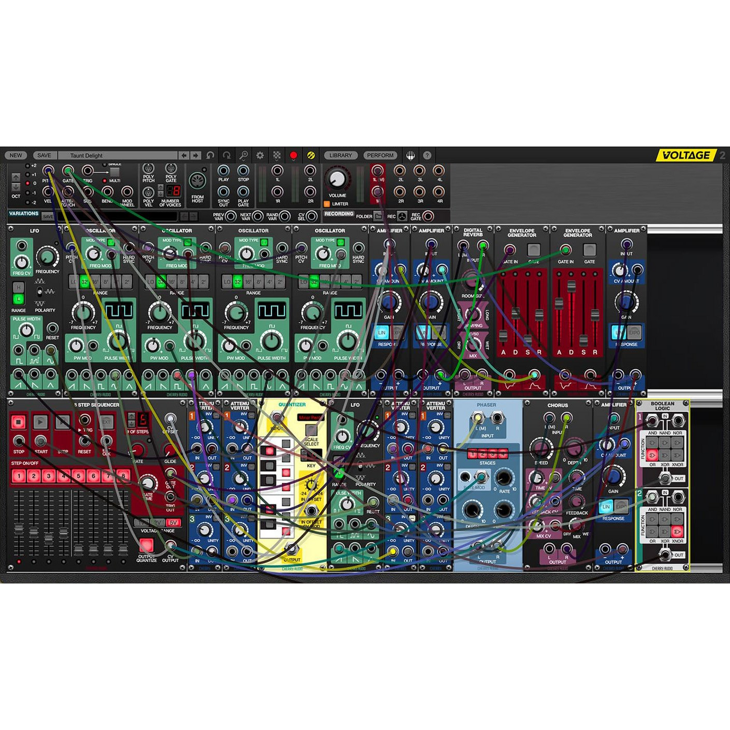 Voltage Modular Core + Electro Drums interface
